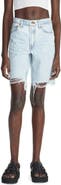 rag & bone Chew Hem Denim Bermuda Shorts