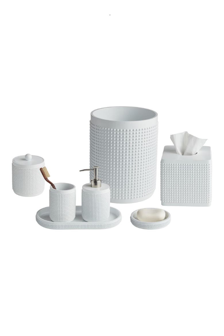 Milano 7-Piece Bath Accessory Set, Main, color, WHITE
