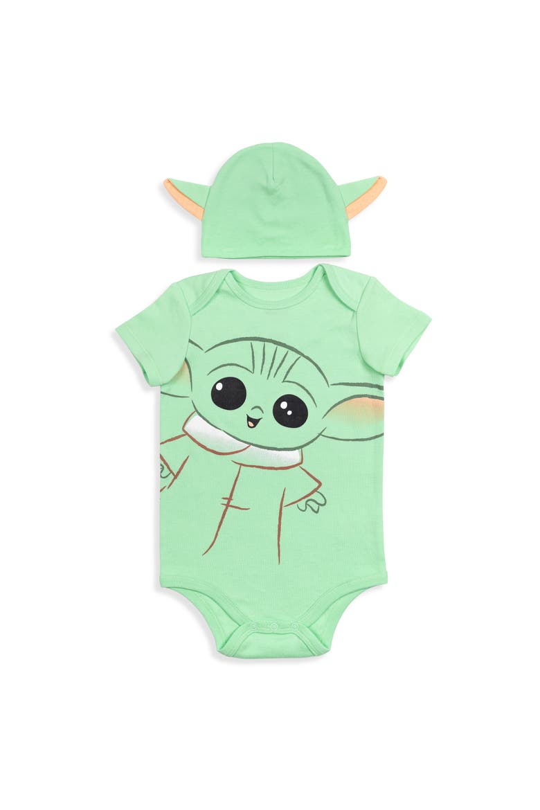 The Mandalorian Grogu Cosplay Bodysuit and Hat Set, Main, color, Grogu Mint Green