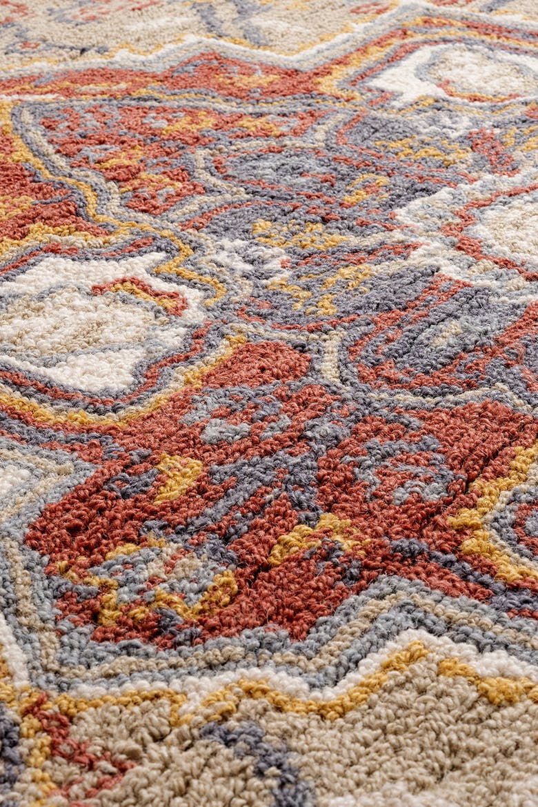 Wool Geo Carpet, Alternate, color, Beige