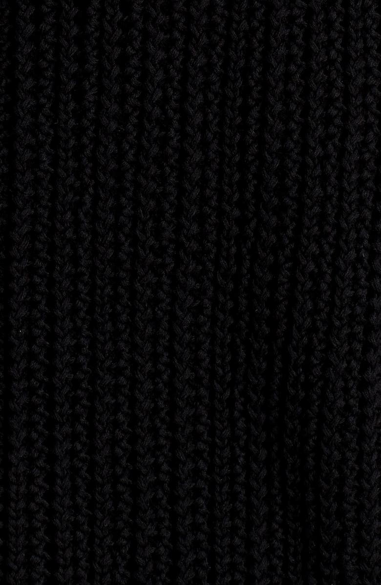 Moncler Zip Turtleneck Cotton Cardigan, Alternate, color,