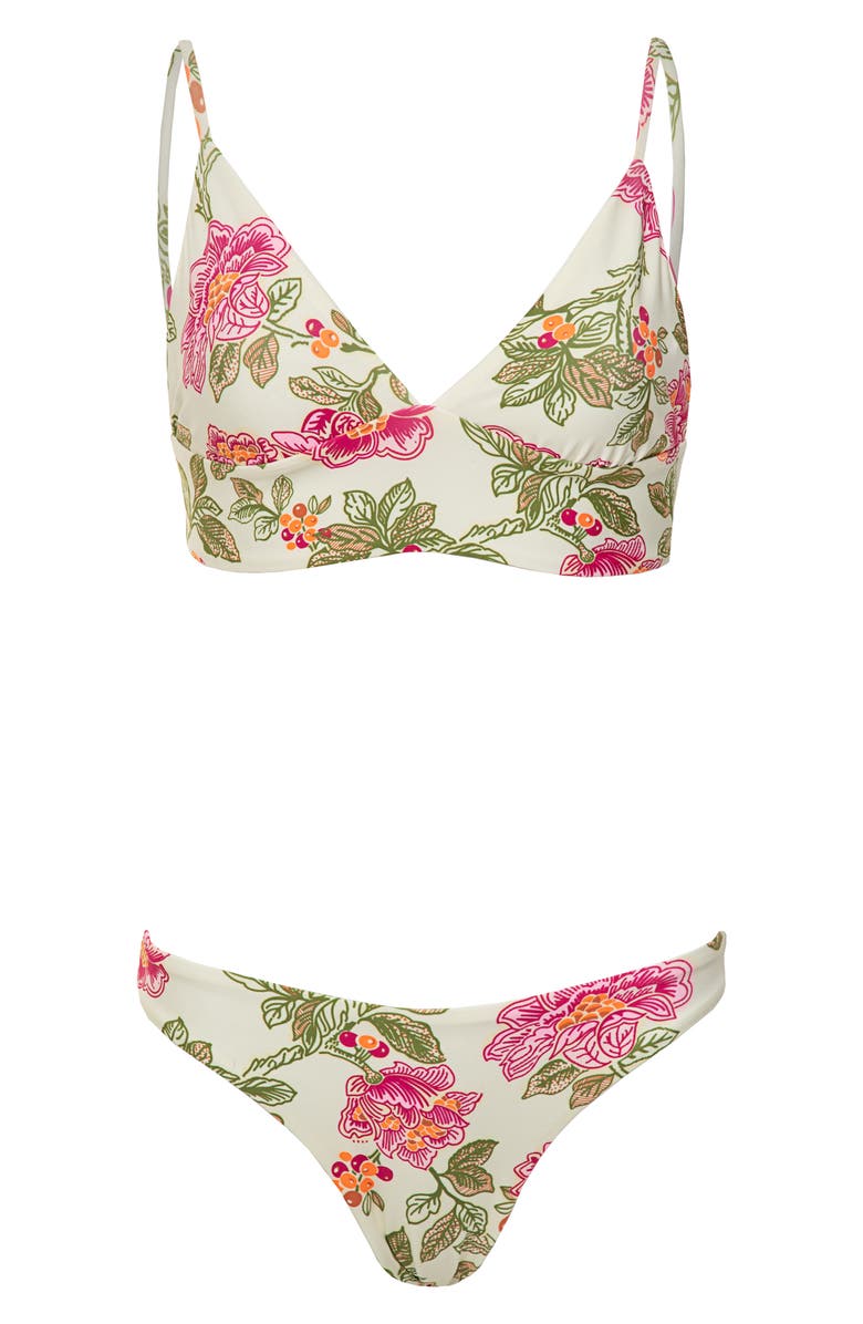 Maaji Copilot Reversible Bikini Top, Alternate, color, Light Beige