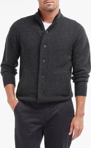 Barbour Elbow Patch Wool Cardigan