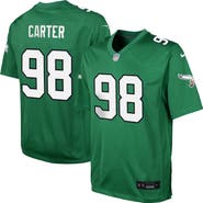 Nike Youth Nike Jalen Carter Kelly Green Philadelphia Eagles Alternate Player Game Jersey