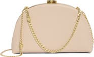 Olga Berg Celeste Curved Faux Leather Clutch