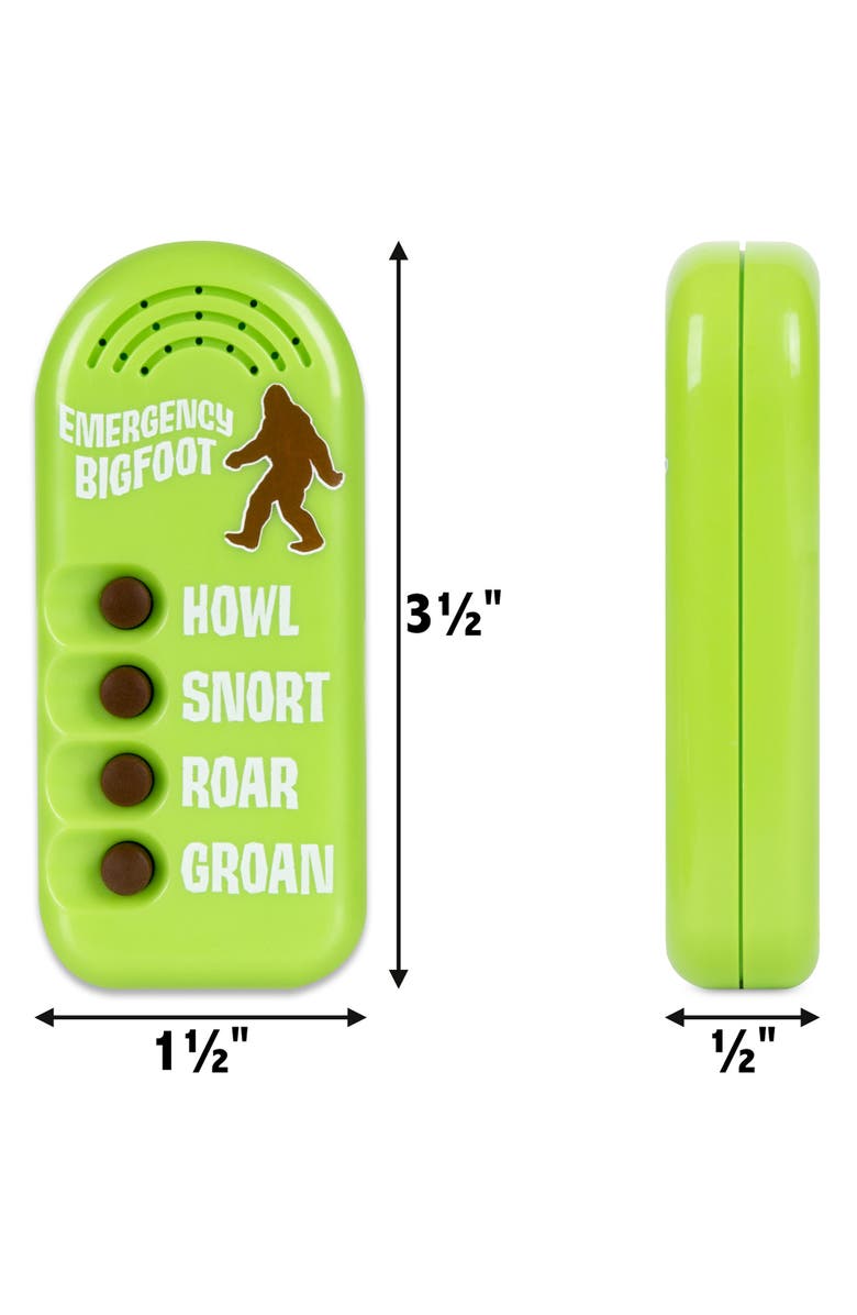Archie McPhee Emergency Bigfoot Prank Toy, Alternate, color, Multicolored