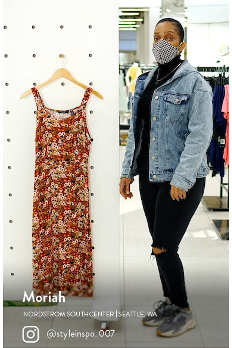Sleeveless Floral Print Dress video