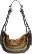 Isabel Marant Medium Maia Colorblock Suede Shoulder Bag