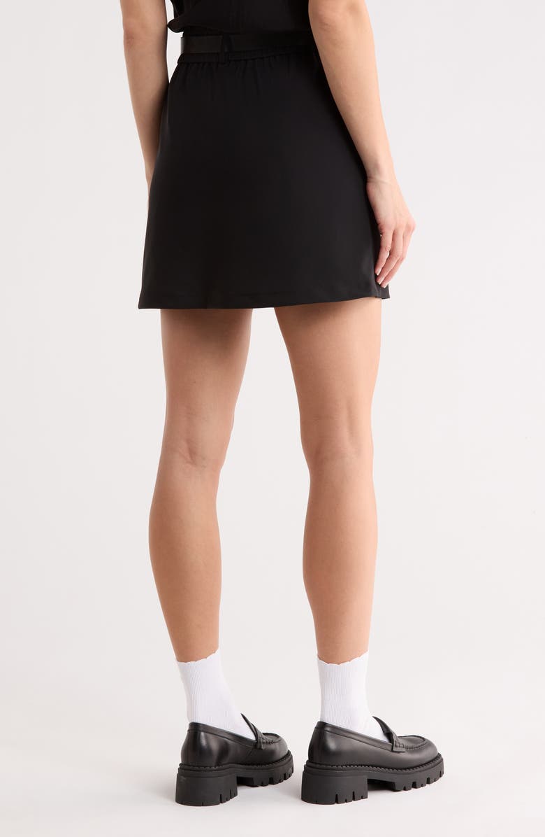 Bernardo Knit Gabardine Skort, Alternate, color, Black