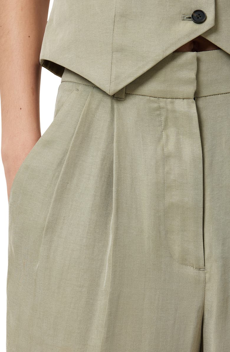 AllSaints Averie Ten Pleated Wide Leg Pants, Alternate, color, 