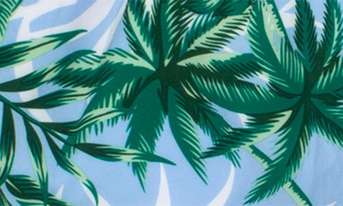 Shade Critters Blue Palm Swim Trunks In Blue