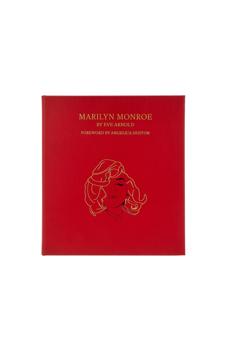 Graphic Image Marilyn Monroe by Eve Arnold Leather Edition, Main, color, Red