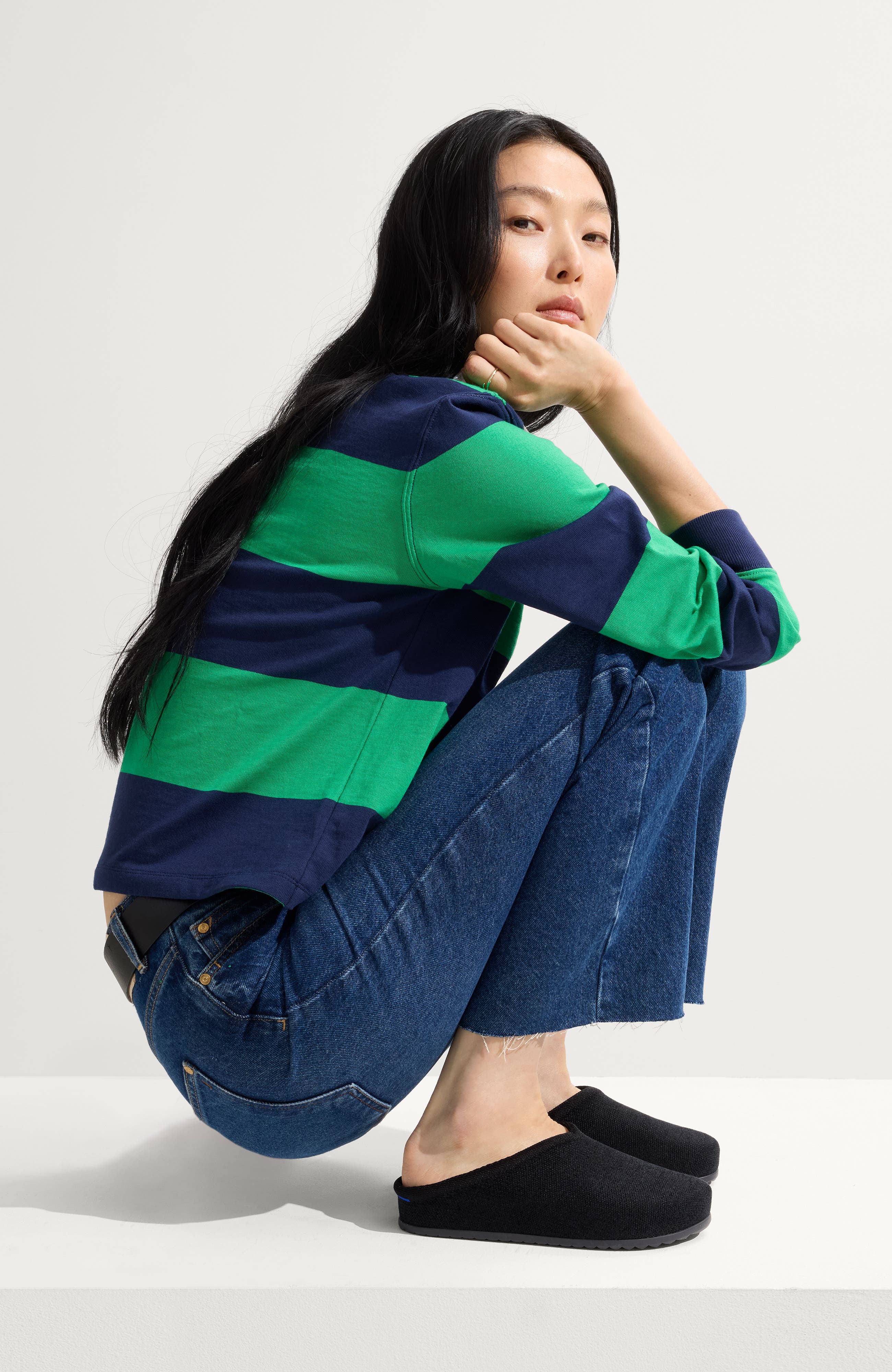 Rothy's The ReVelvet Casual Clog, Alternate, color, Revelvet Black