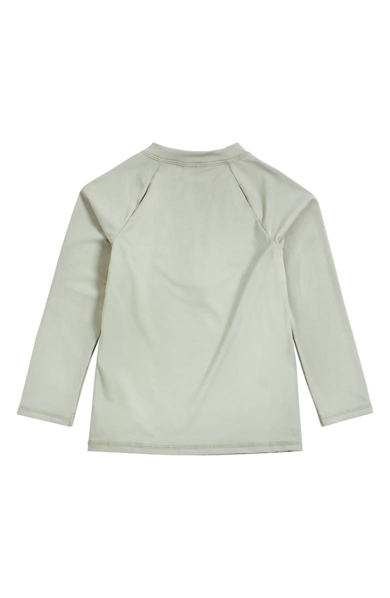 Petit Lem Kids' Long Sleeve Rashguard, Alternate, color, Green