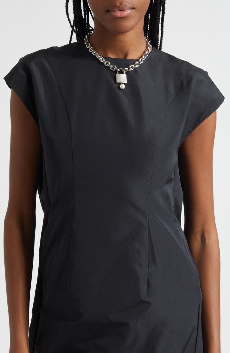 Simone Rocha Faux Pearl Padlock Pendant Necklace, Alternate, color,