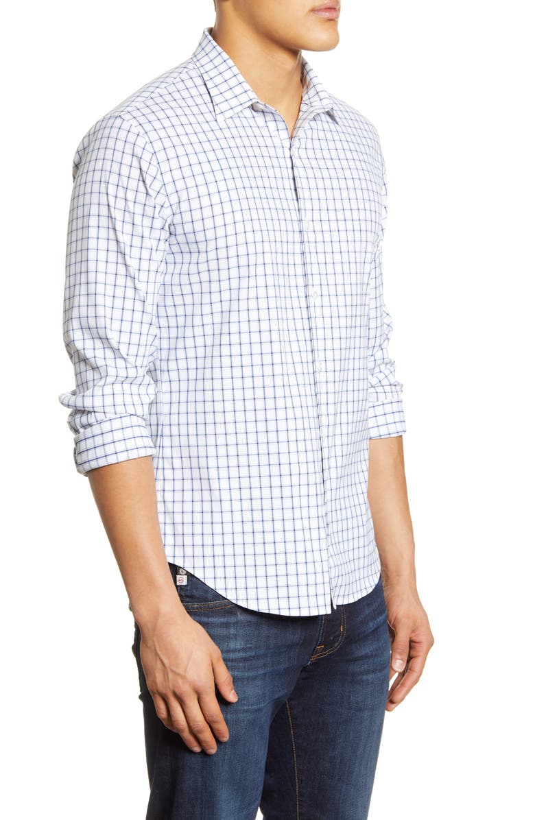 Bonobos Slim Fit Check Button-Up Performance Shirt, Alternate, color, 