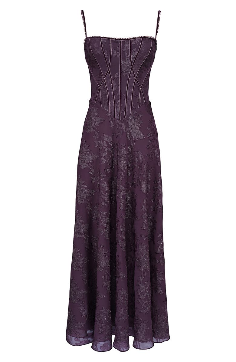 HOUSE OF CB Esme Fil Coupé Gown, Alternate, color, Winter Bloom