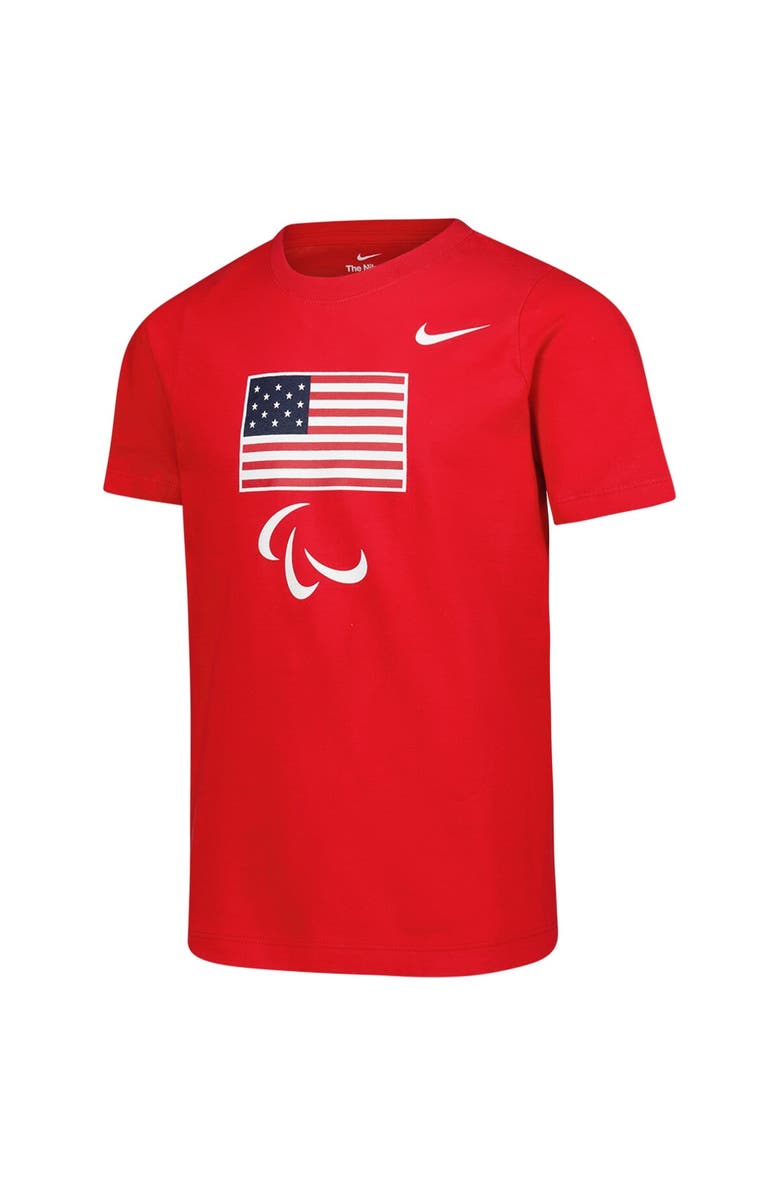 Nike Youth Nike Red U.S. Paralympics Core T-Shirt, Alternate, color, Red