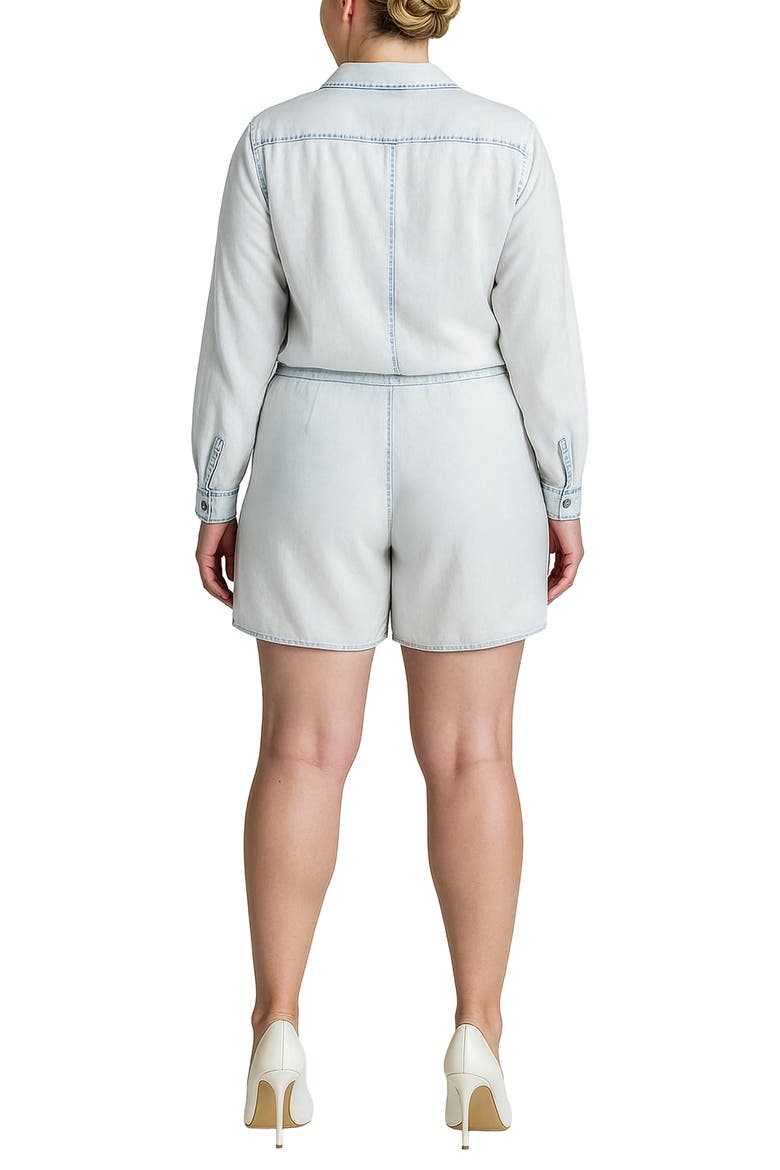 Long Sleeve Romper, Alternate, color, WHITE CRUSH