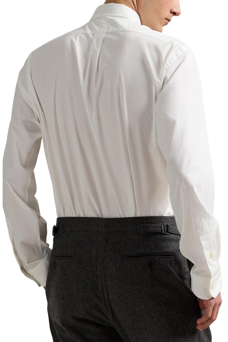 Classic Fit Stretch Cotton Poplin Button-Down Shirt, Alternate, color, WHITE