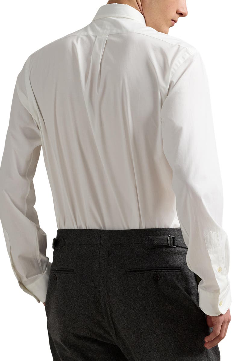 Polo Ralph Lauren Classic Fit Stretch Cotton Poplin Button-Down Shirt, Alternate, color, White