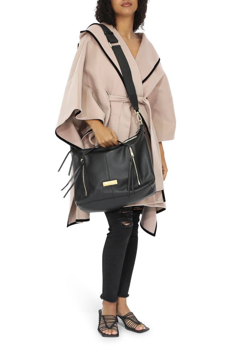 Belle & Bloom Need You Now Wool Blend Hooded Cape, Alternate, color,