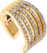 BY ADINA EDEN Diamond Pave Five Row Ear Cuff 14K