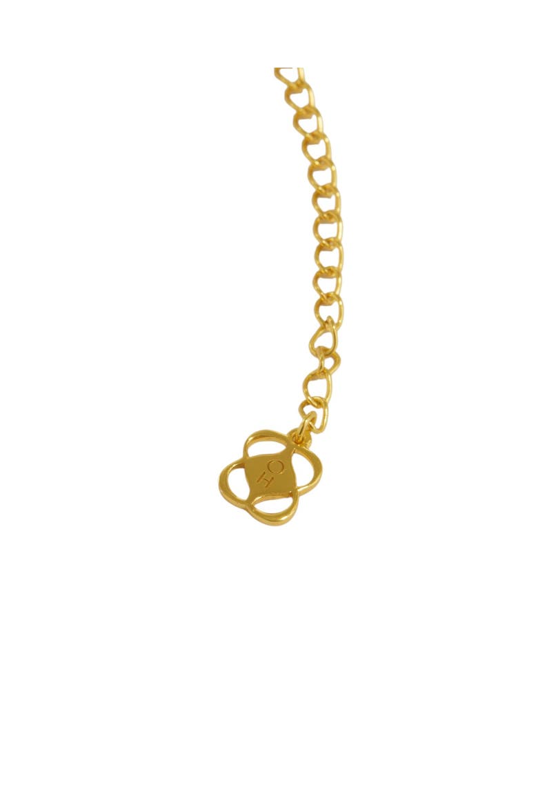 Mila Evil Eye And Pearl Beaded Bracelet, Alternate, color, Gold