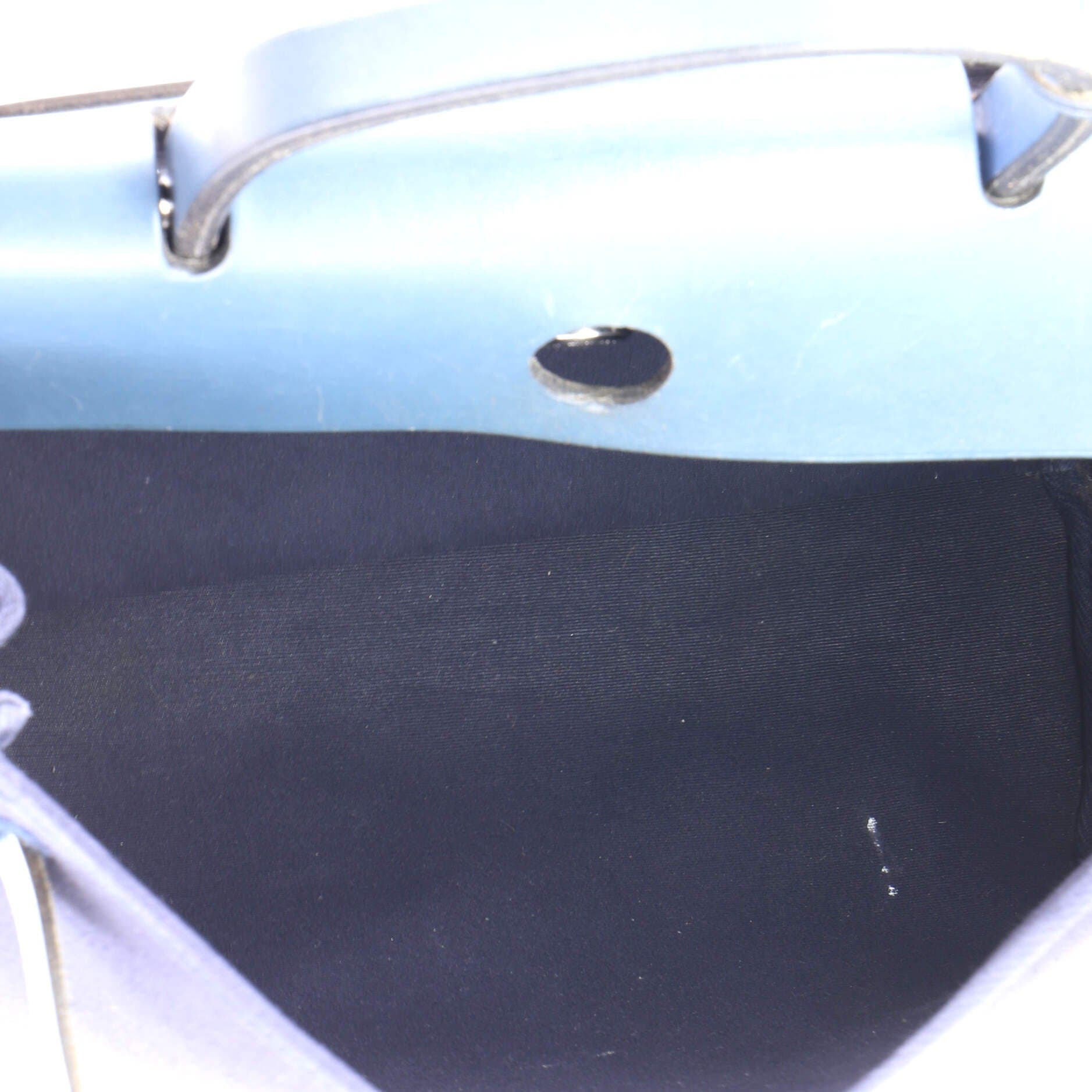 Pre-Owned Hermes Herbag Toile and Leather PM, Alternate, color, Bleu Indigo