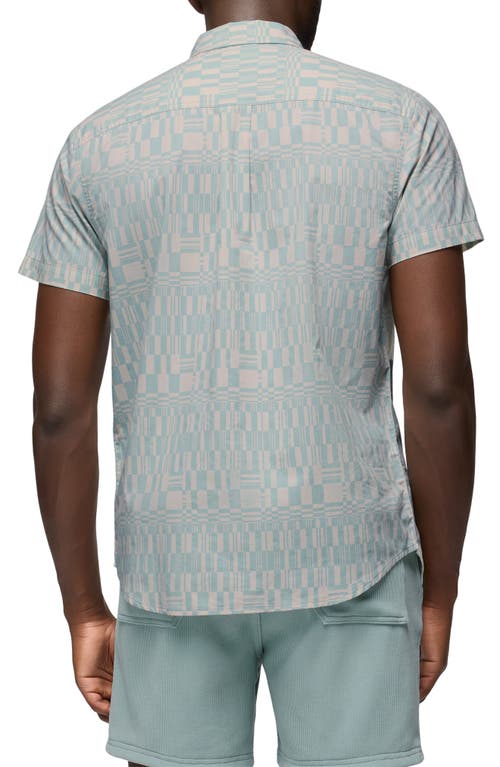 Prana Stimmersee Short Sleeve Button-up Shirt In Saltwater Drops