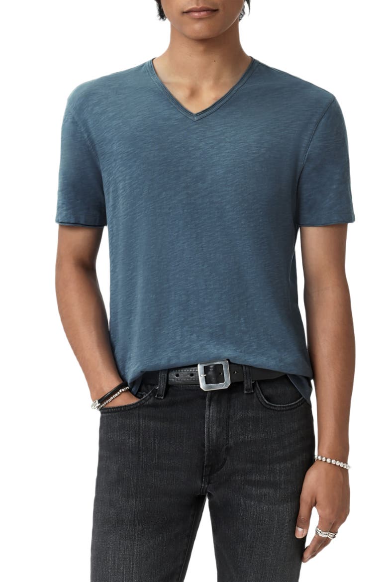 Miles Slub Organic Cotton T-Shirt, Alternate, color, TITANIUM BLUE