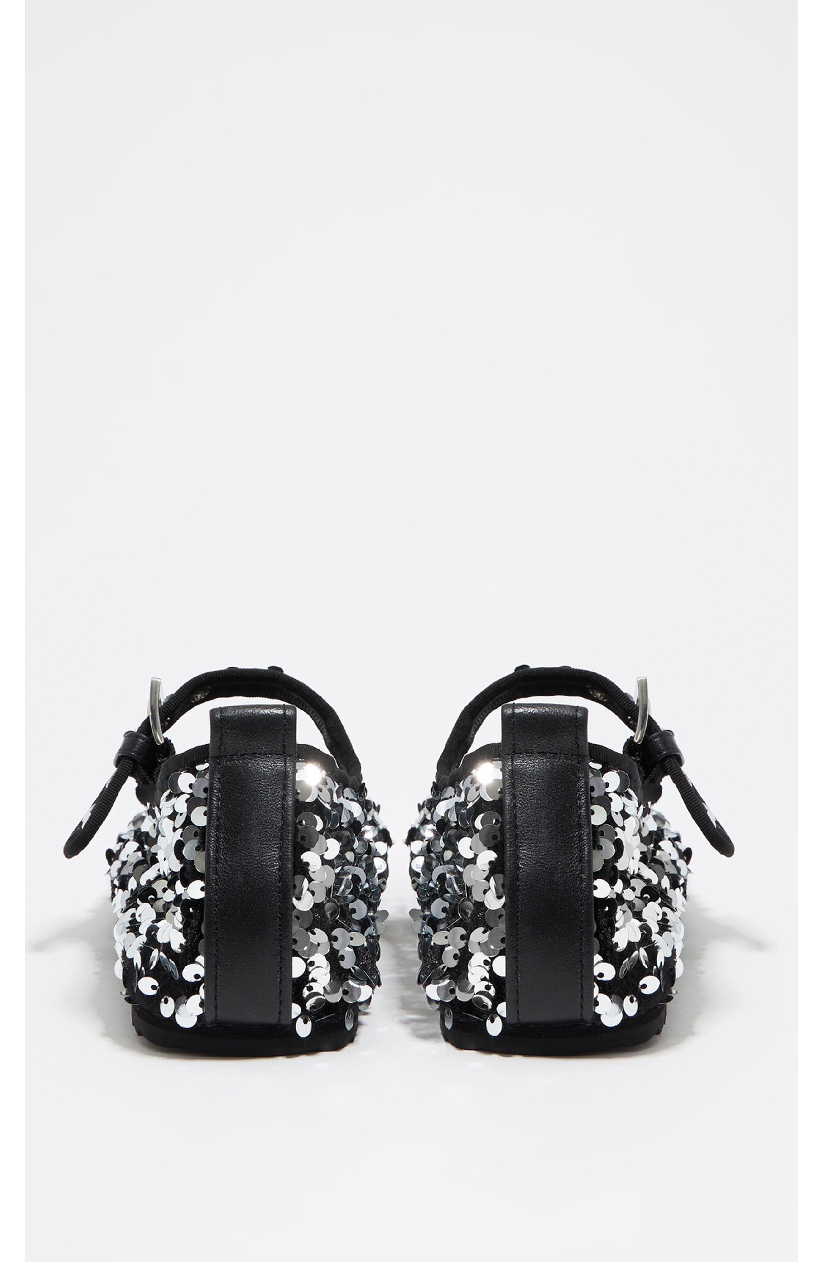 Bimba y Lola Sequin Ballerina, Alternate, color, Silver