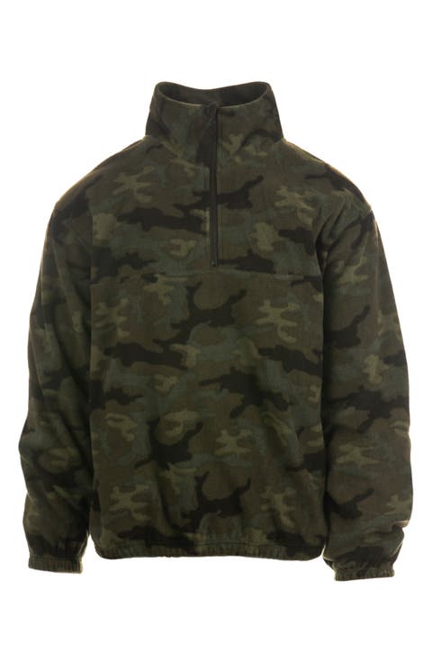 Polar Fleece Quarter Zip Sweatshirt