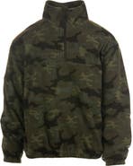 BURNSIDE Polar Fleece Quarter Zip Sweatshirt