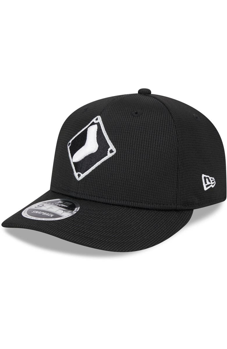 New Era Men's New Era  Black Chicago White Sox 2025 Batting Practice Low Profile 9FIFTY Snapback Hat, Main, color, Black