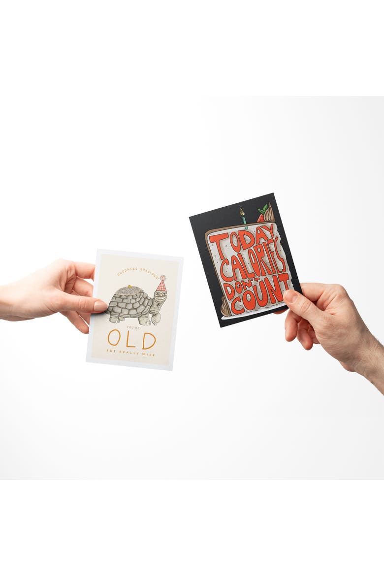 Birthday Greeting Card Pack Sets (3 ct, Assorted) Old Turtle, Birthday Grooves, Calories Don't Count Cake, Alternate, color, Multi-Pack