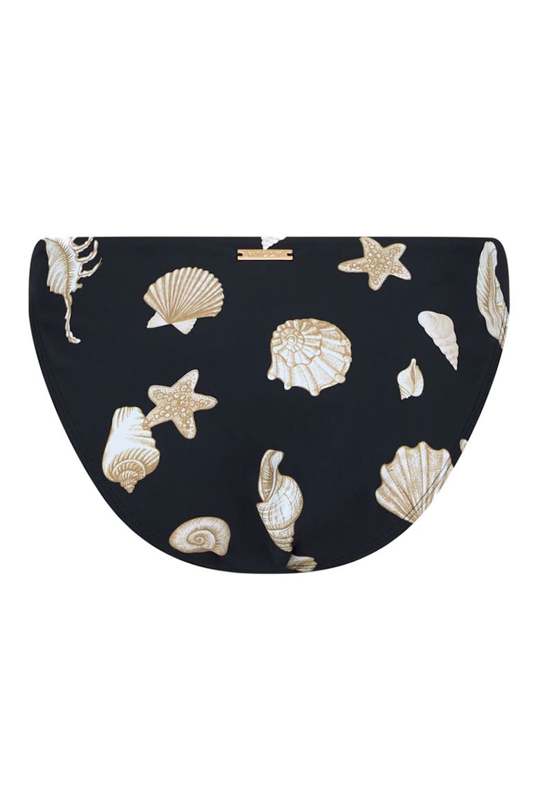 Margot Seashell Bikini Bottoms, Alternate, color, BLACK/ WHITE