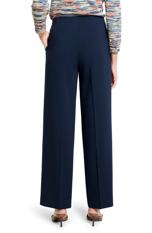 Nic + Zoe Nic+zoe Stretch Suiting Wide Leg Pants In Blue