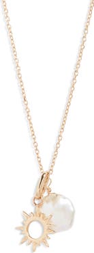 Anzie Aztec Sun Pendant Necklace
