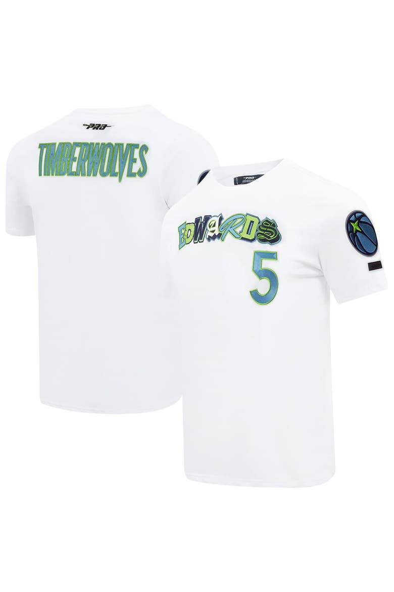 Men's Pro Standard Anthony Edwards White Minnesota Timberwolves City Ransom T-Shirt, Alternate, color, White