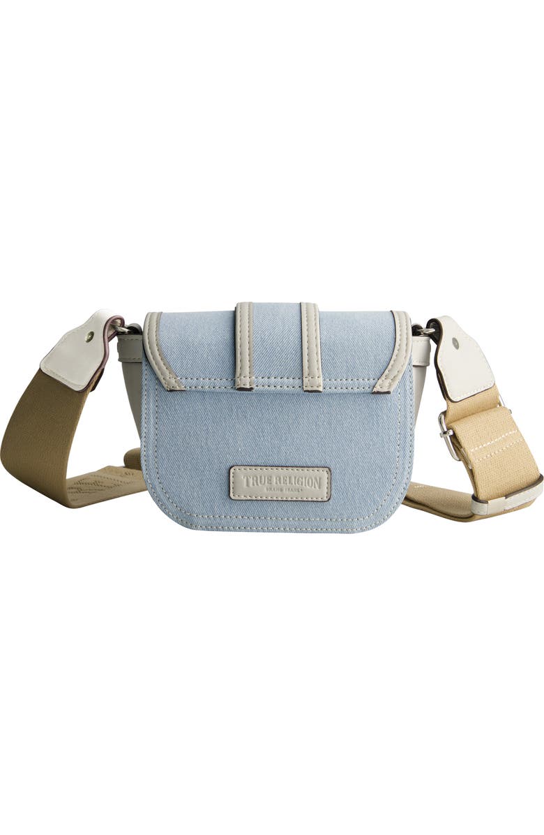 True Religion Mini Flap Crossbody Bag with Iconic U-Logo, Alternate, color,