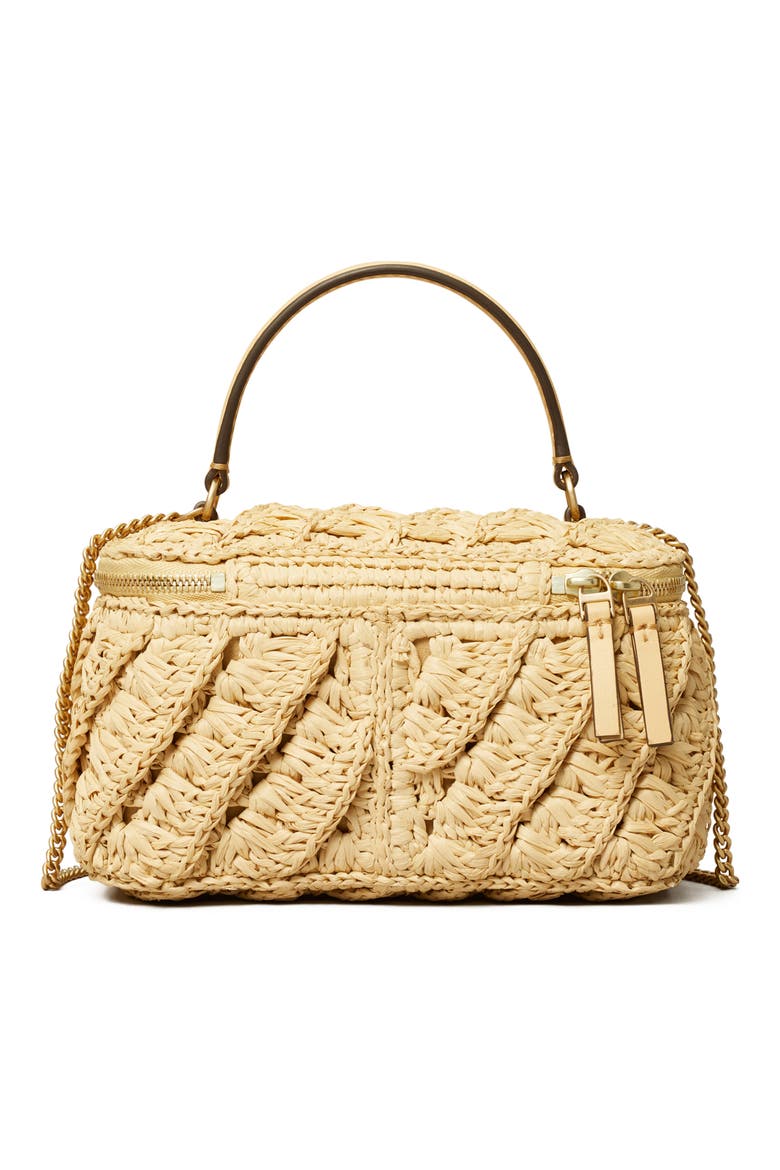 Kira Crochet Raffia Vanity Case (Women) | Nordstrom
