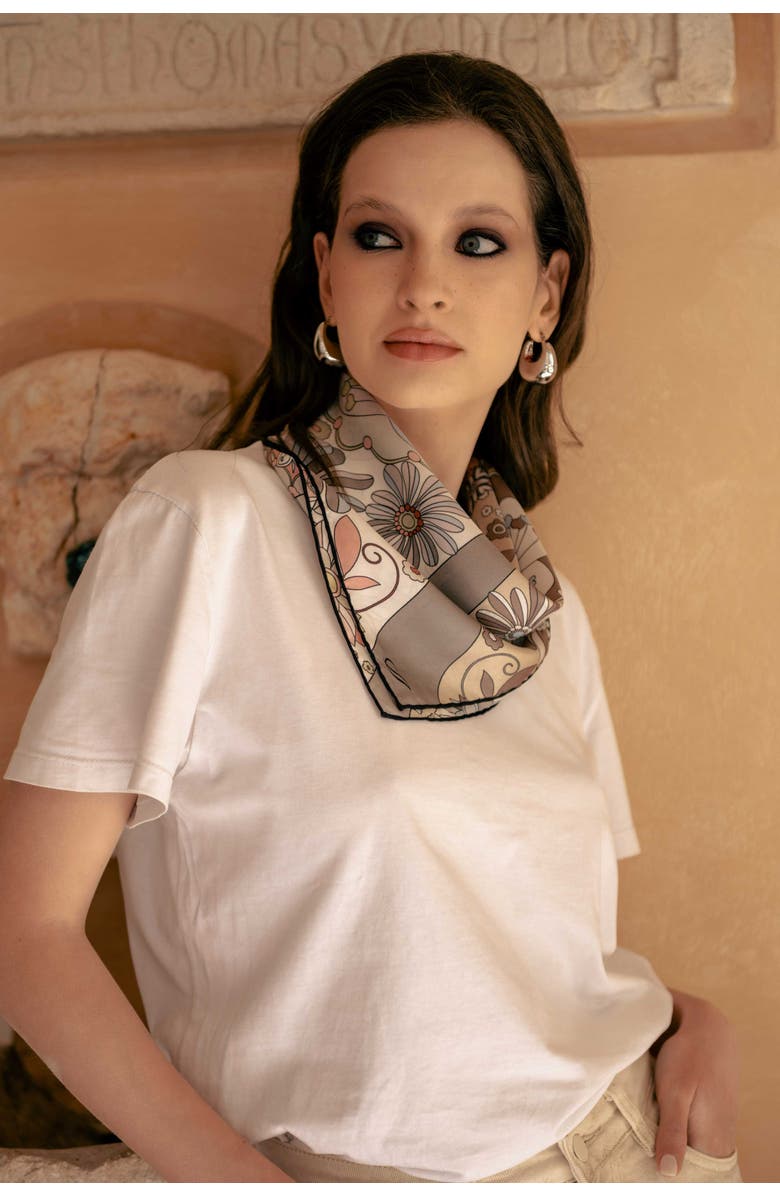 Elizabetta Anita - Silk Bandana, Main, color, Tan