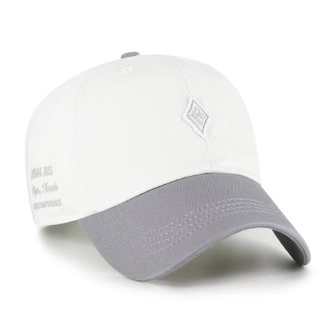 Unisex '47  White/Silver Las Vegas Aces Contemporary Two-Tone Clean Up Adjustable Hat