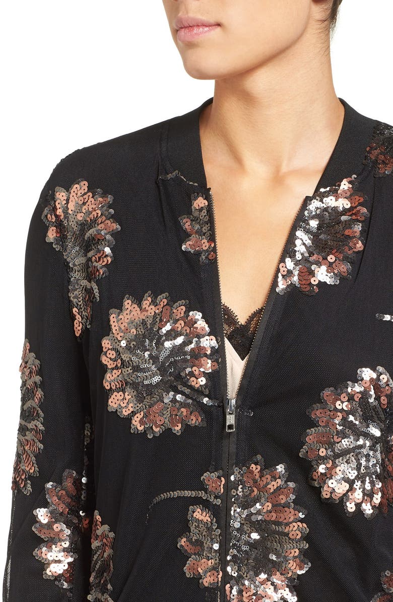 Chelsea28 Sequin Bomber Jacket, Alternate, color, 