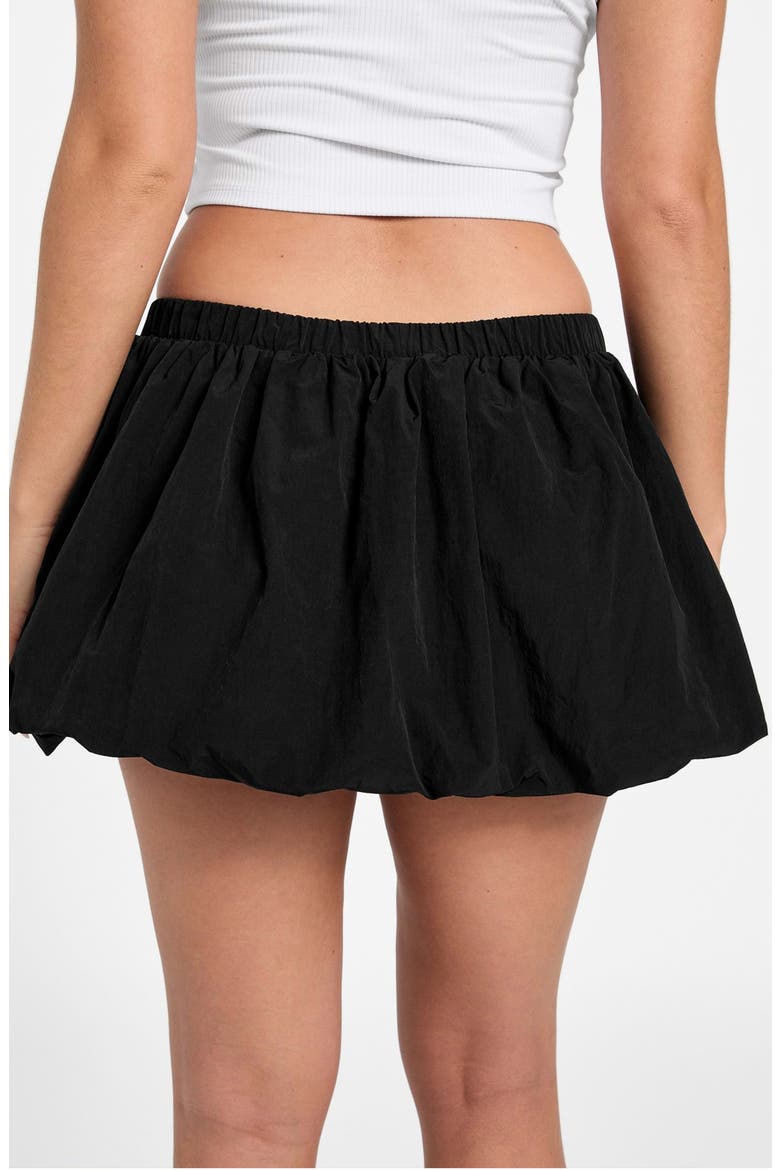 Nina Balloon Hem Miniskort, Alternate, color, JET BLACK