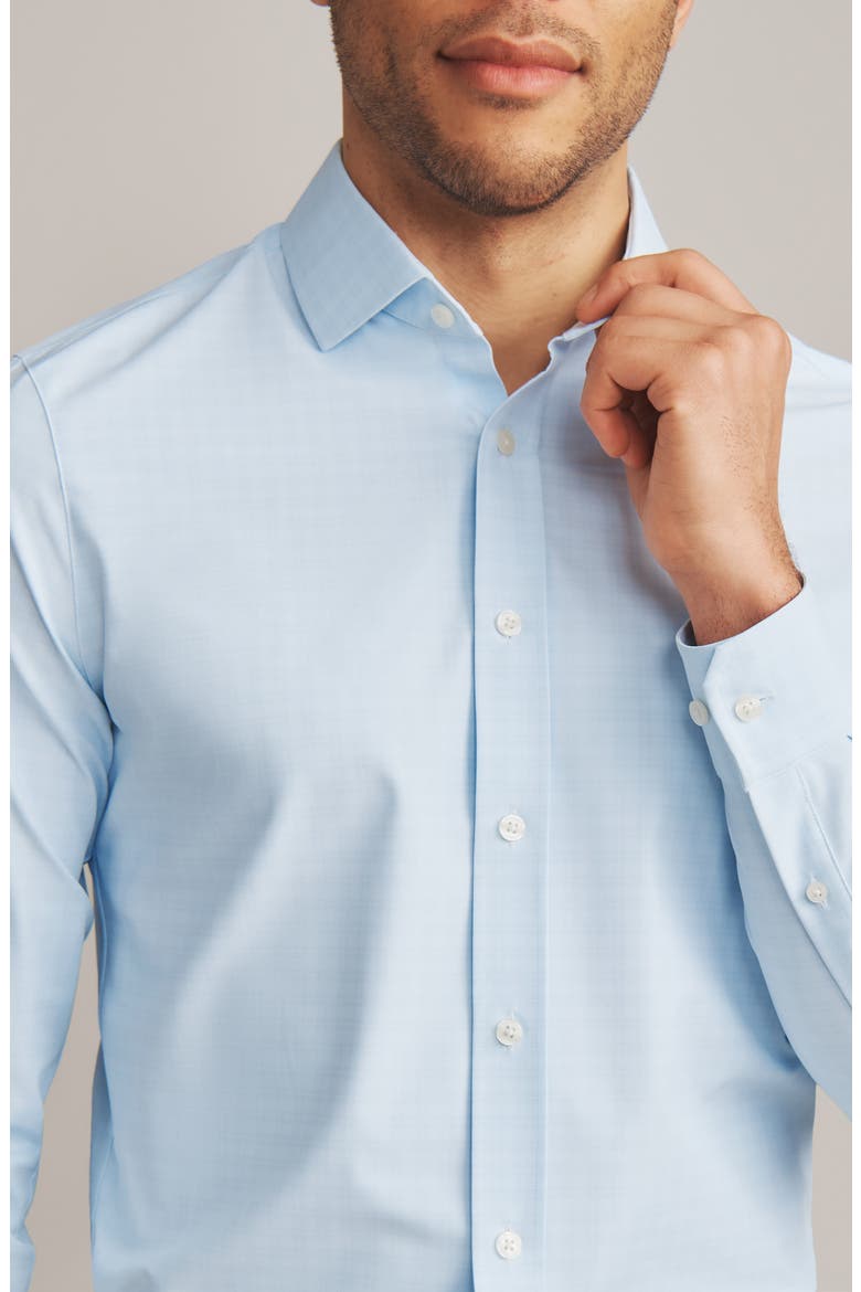 State of Mind Slim Fit Button-Up Shirt, Alternate, color, LIGHT BLUE CHECK