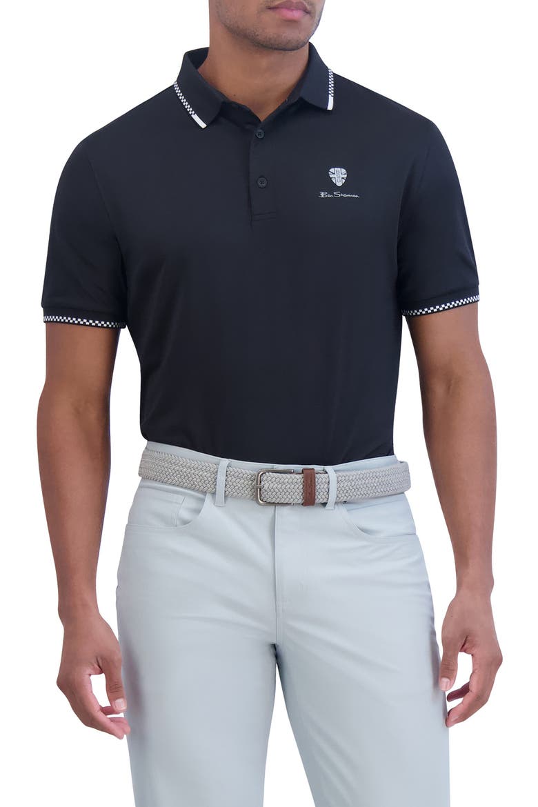 Piquè Sports Golf Polo, Main, color, NOIR