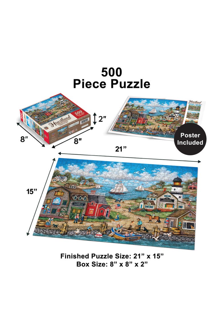 Dockside Activities 500 Piece Puzzle, Alternate, color, Multicolor