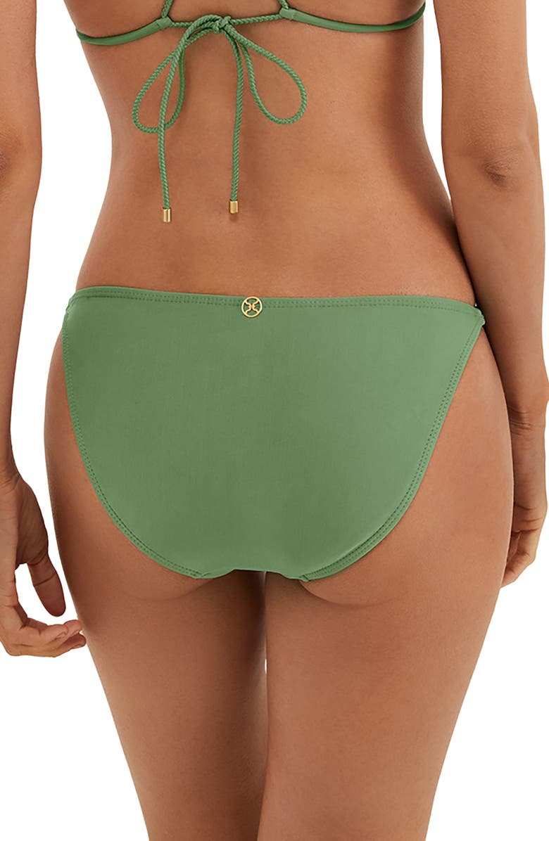 ViX Paula Hermanny Stacy Double Strap Bikini Bottoms, Alternate, color, Green